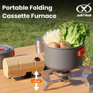 Kompor Lipat Gas Portable Outdoor Windproof - Cocok untuk Camping, Hiking, dan Traveling